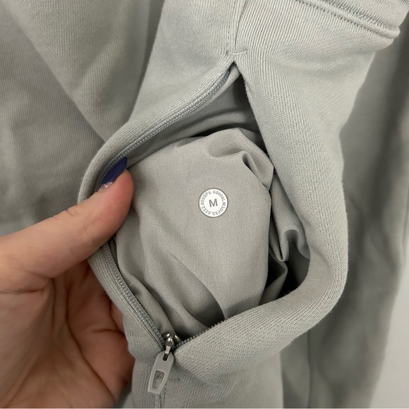 Lululemon French Terry Oversized Long Sleeve Crewneck in Seal Grey - Picture 8 of 11